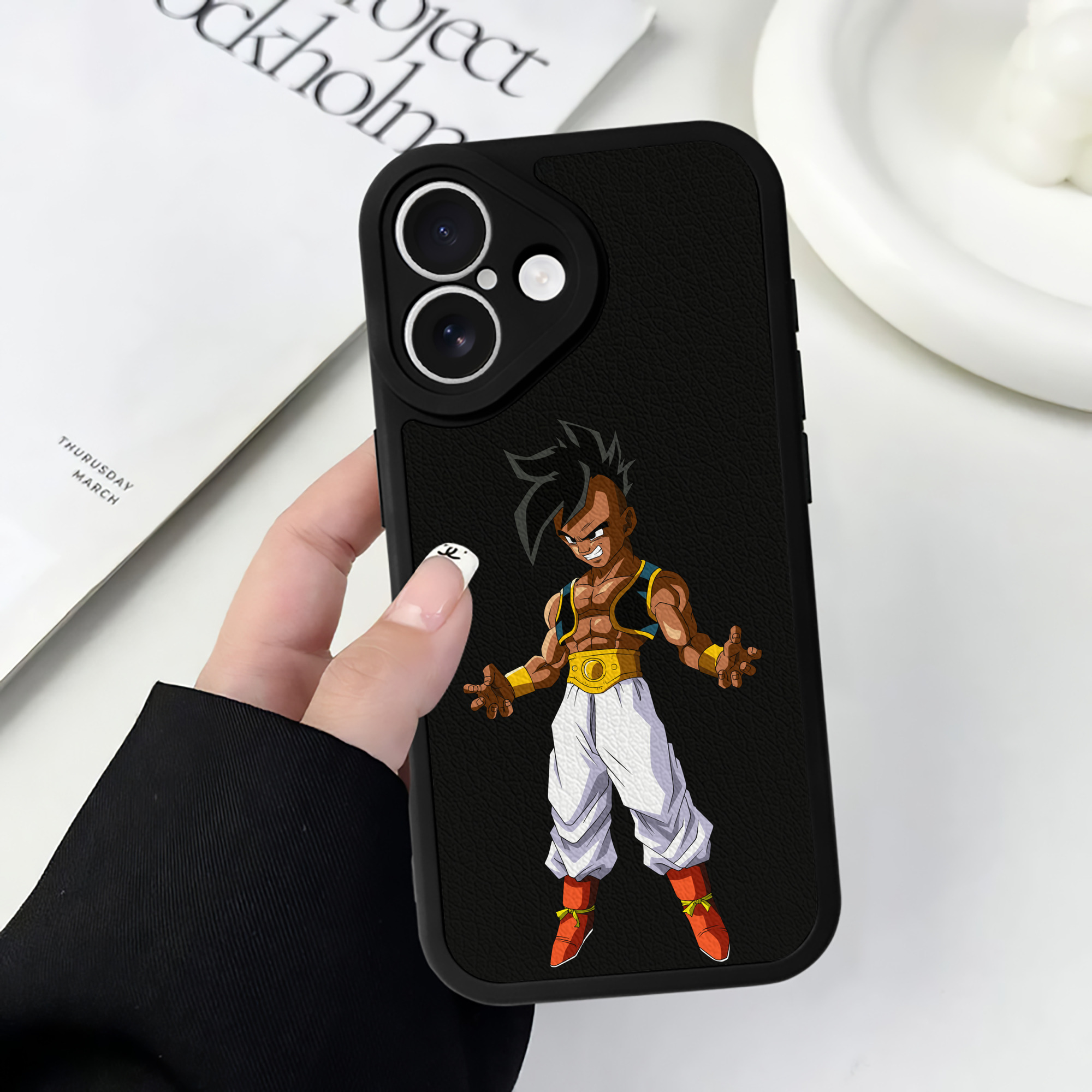 （画像用） ドラゴンボール DRAGON BALL 【iPhone 16シリーズ対応】シリコンスマホケース（レザー調） 材質：シリコン